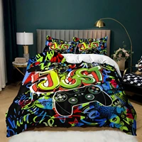 luxury 3d printed cartoon graffiti bedding set teens kids child duvet cover set pillowcase quilt cover king queen size 23pcs
