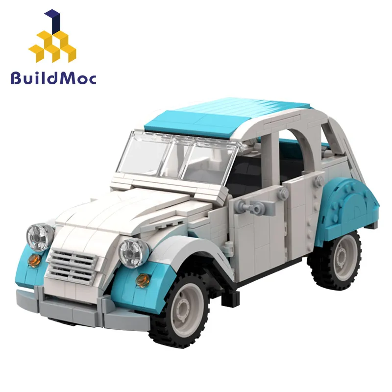 

Buildmoc Technic Mini Building Blocks Vehicle Assemable Educational Toys for Children Creatored Police Truck Car Bricks Toys