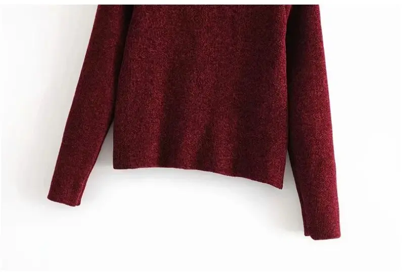 

HCBLESS 2019 autumn and winter women's fashion wild slim slimming half-neck sweater pullover sweater