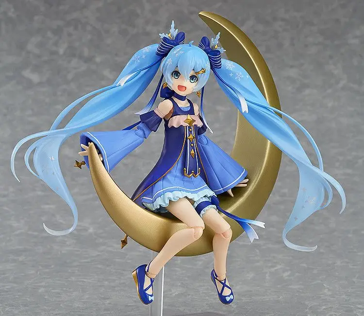 Hatsune Miku Figma EX-037 Снежная Мику 2017 VOCALOID мерцающие мобильные соединения пвх Анимация