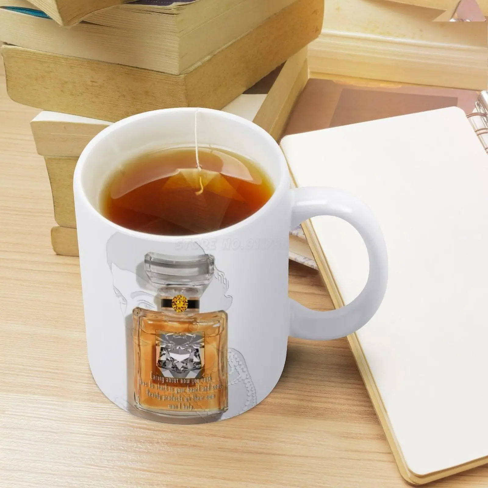 Кокосовая белая кружка 11 унций забавные керамические чашки для кофе чая молока