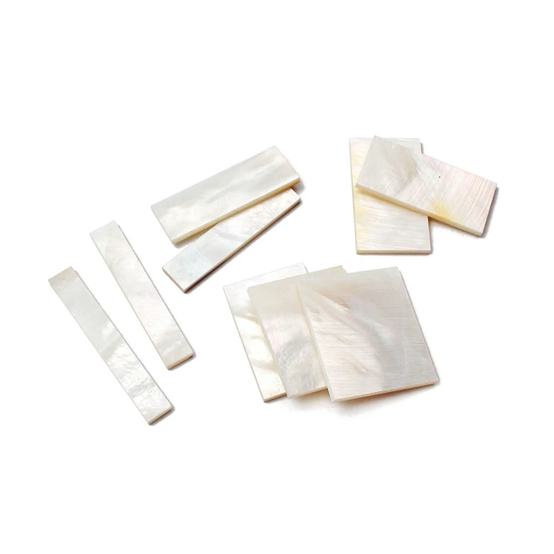 9Pcs White Mother of Pearl Shell Inlay Parts for Guitar Fingerboard Neck | Спорт и развлечения