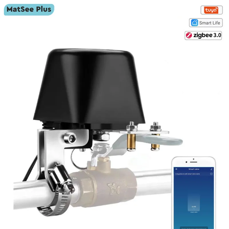 Tuya Smart Zigbee Water Gas Valve Switch Wireless Controller Automatic Manipulator Remote Control Support Alexa Google Home DIY