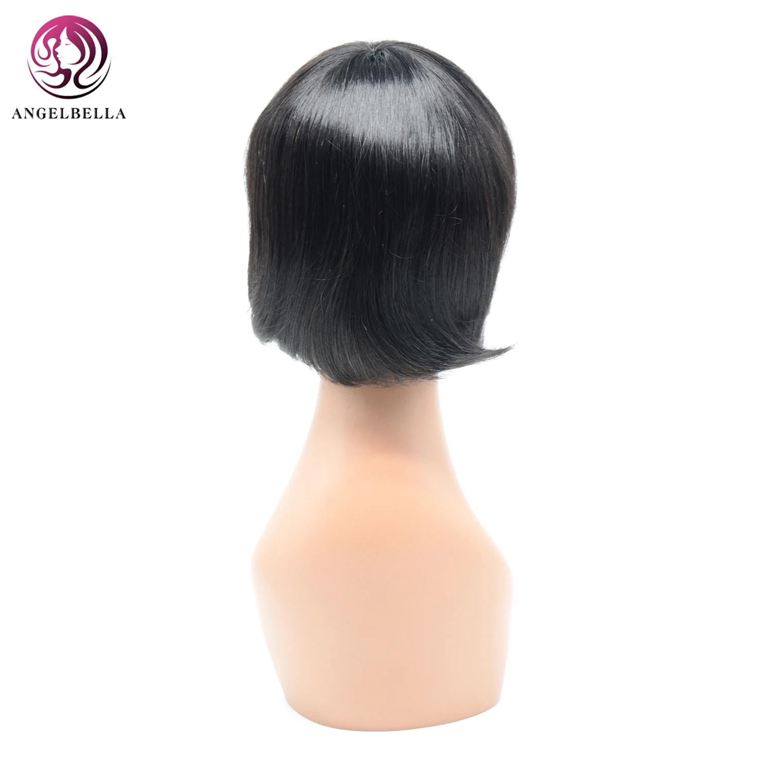 Angelbella бразильские прямые волосы Парики 130 Плотность человеческих волос машина