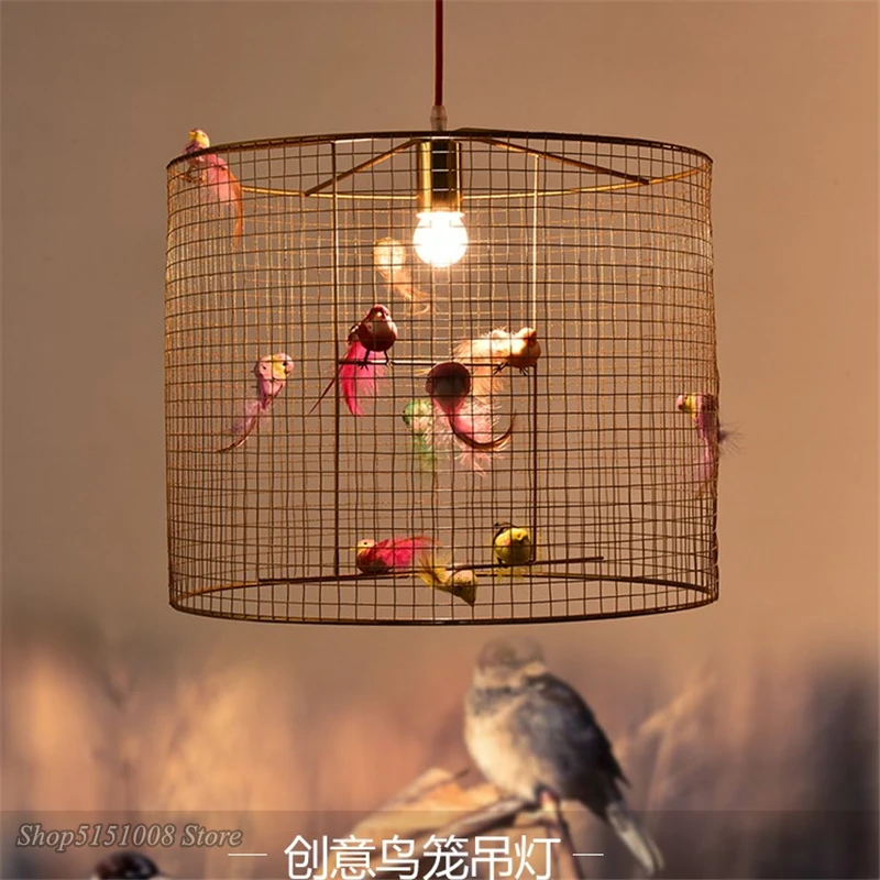 Современный Креативный подвесной светильник с золотой птицей в скандинавском