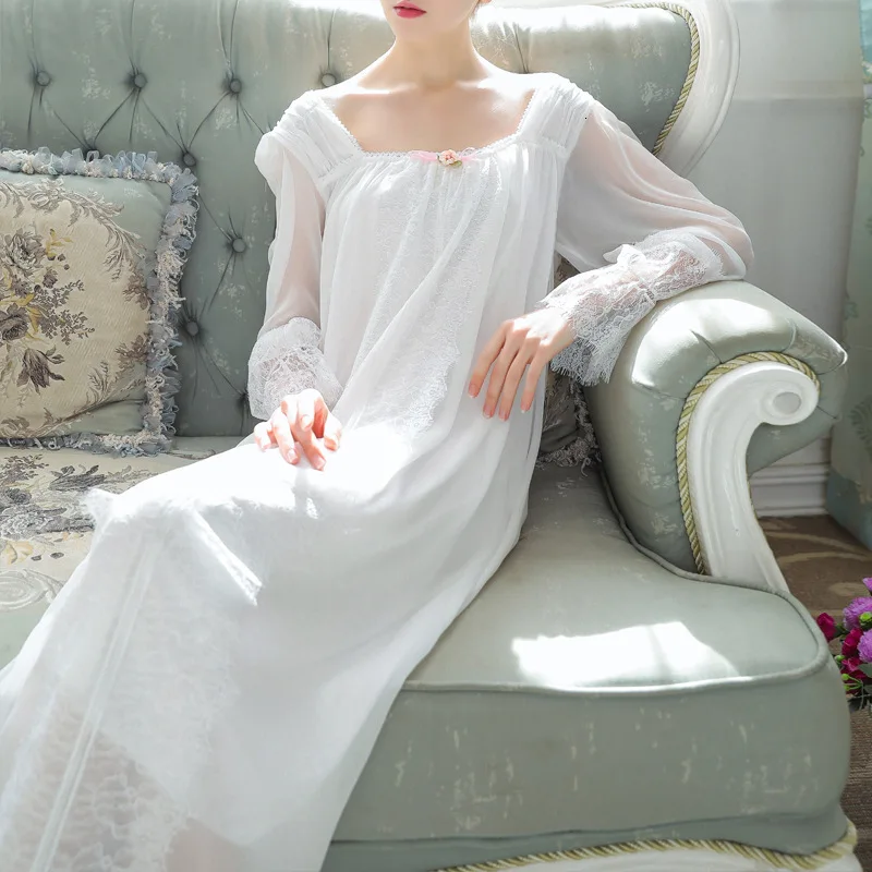 LIJS элегантная винтажная Пижама женская ночная одежда осень зима 2019 с длинным