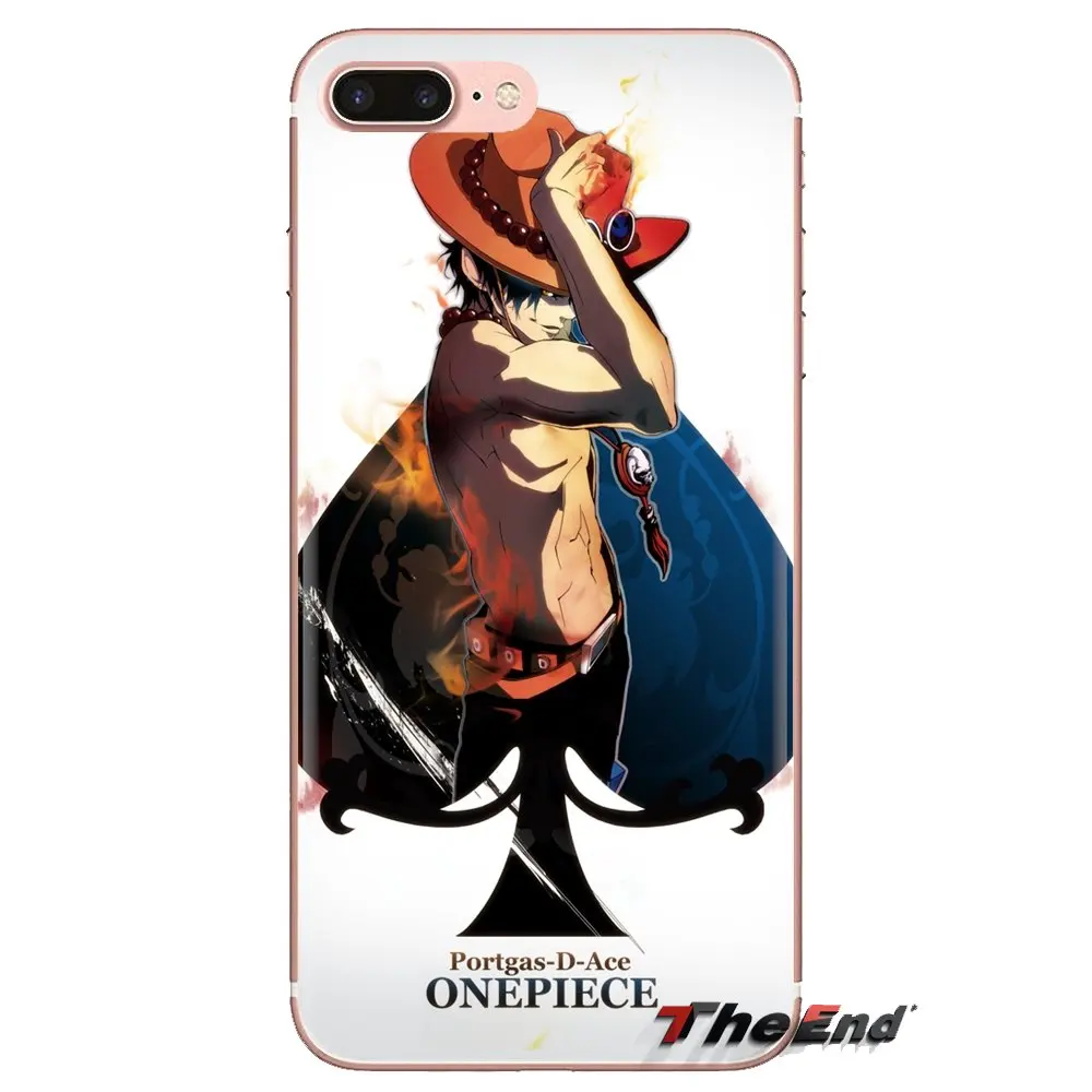 Soft Transparent Cases Covers One Piece luffy ace skull For Samsung Galaxy A3 A5 A7 A9 A8 Star A6 Plus 2018 2015 2016 2017 |
