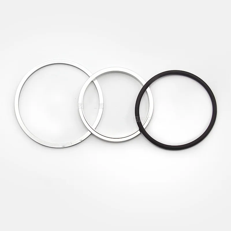 

ISO Vacuum Pipe Clamp Fittings 304 Stainless Steel Center Bracket + Fluorine O Type Sealing Ring + Aluminium Spring Outer Ring