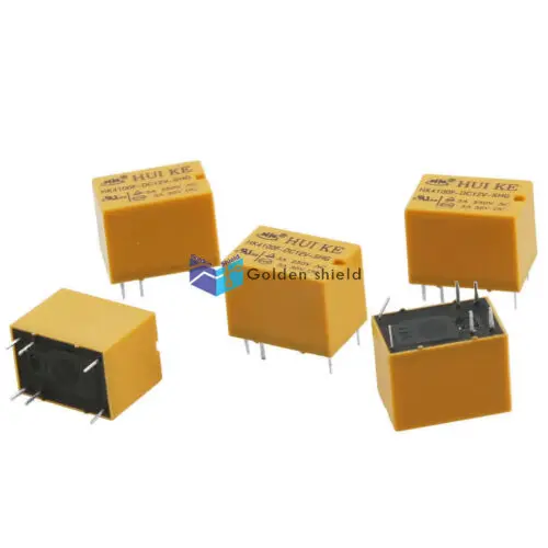 

5 шт. HK4100F-12VDC-SHG SPDT 6 Pin PCB реле общего назначения Мощность реле