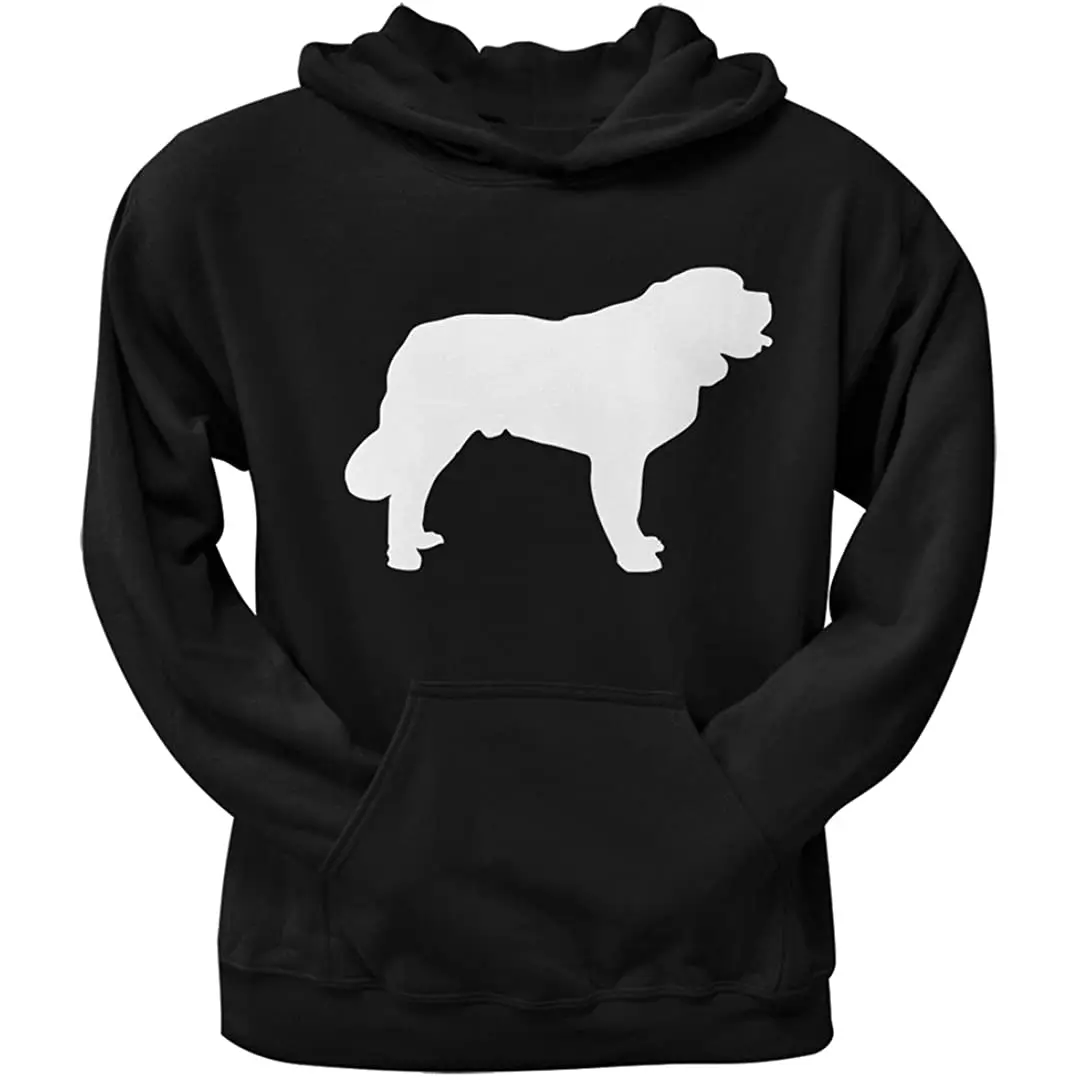 

Animal World Saint Bernard Silhouette Black Adult Hoodie