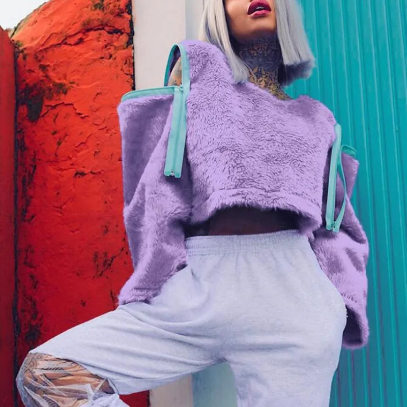 2019 элегантная толстовка женская на молнии Съемная с длинным рукавом Свободная