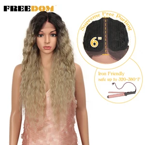 Парики синтетические на сетке для чернокожих женщин, длинные вьющиеся волнистые парики с эффектом омбре, светлые и белые, для косплея, 30 дюймов