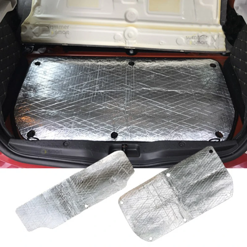 Автомобильный коврик для звукоизоляции заднего багажника двигателя fiberwall из