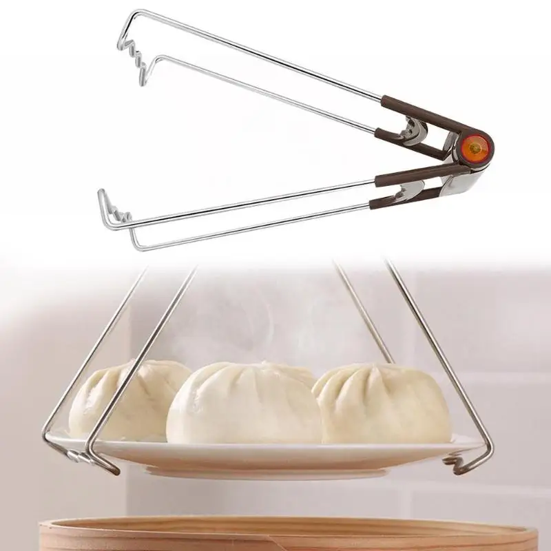 Складной анти горячий зажим захват кухонный инструмент чаша горшок посуда