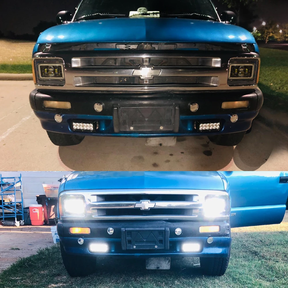 4 шт. прямоугольные светодиодные фары для Ford Buick Volkswagen 4x6 H4651 H4652 H4656 H4666 H6545 |