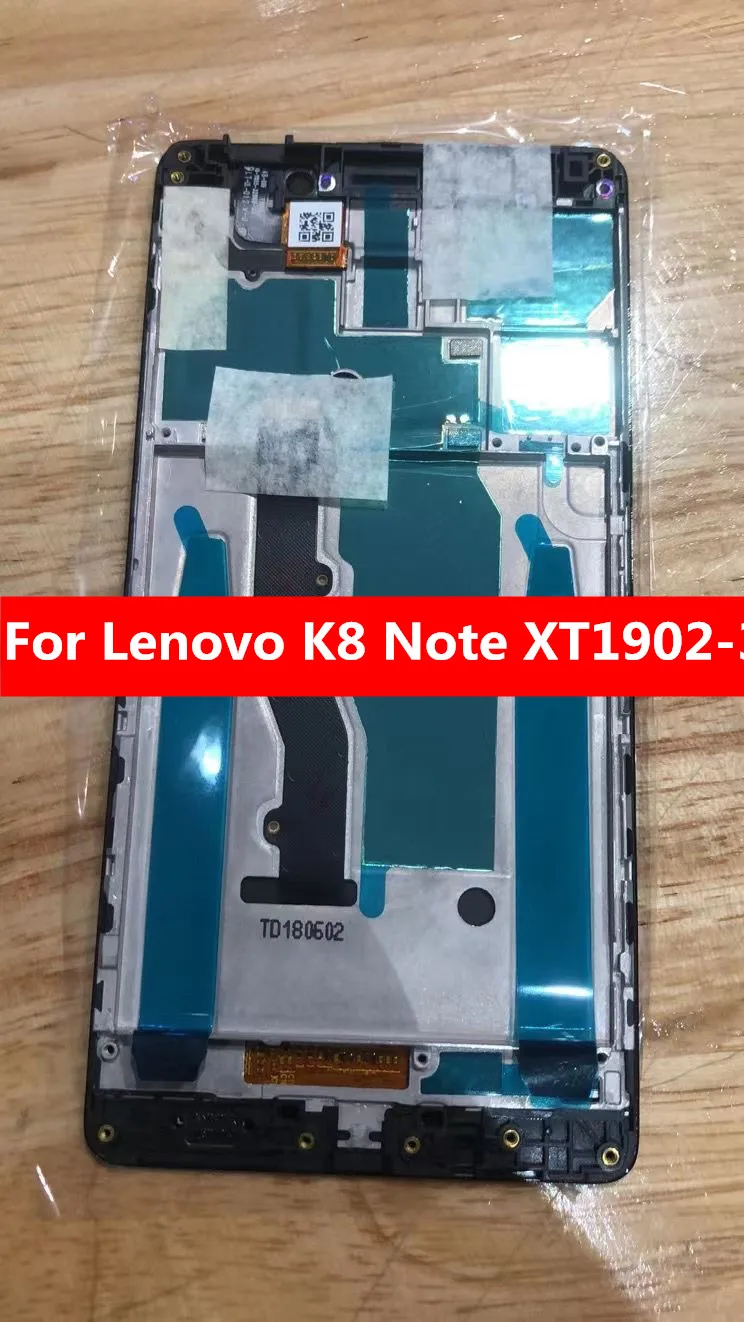 

AAA+++ Quality for Lenovo K8 Note XT1902-3 LCD Display Touch Screen Digitizer Assembly Replacement Free Tools 5.5" inch