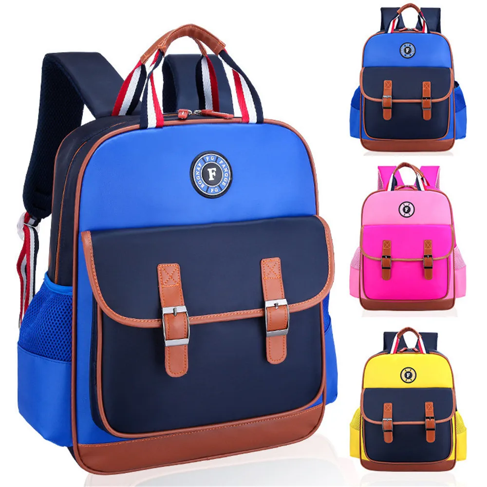 Новый вид детских книжных сумок для начальной школы, водонепроницаемые сумки для учеников в британском стиле, рюкзаки