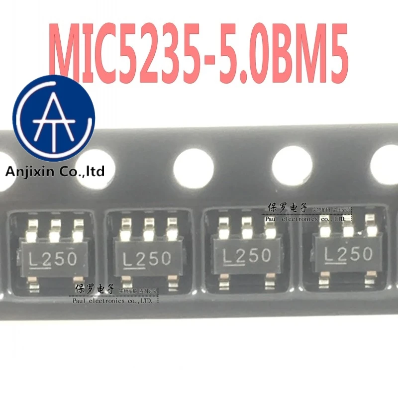 

10pcs 100% orginal and new voltage regulator MIC5235-5.0BM5 MIC5235-5.0YM5 silk screen L250 real stock