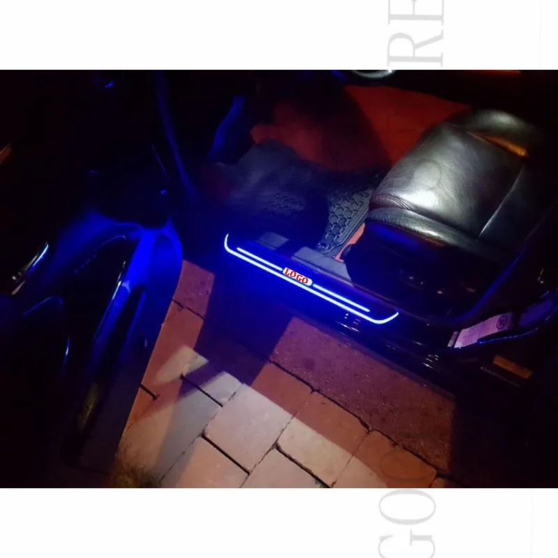 Потока вспышки Мигать Светодиодный накладки на пороги Накладка для LEXUS акриловые