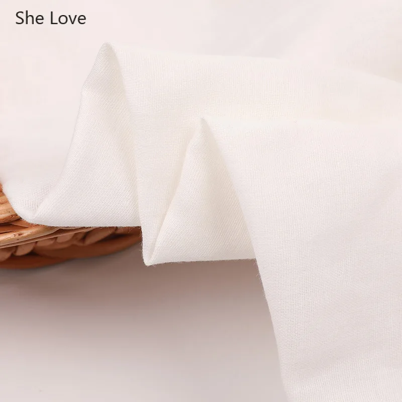 Chzimade 100% хлопок Лоскутная Ткань домашний текстиль белый цвет Одежда Швейные ткани