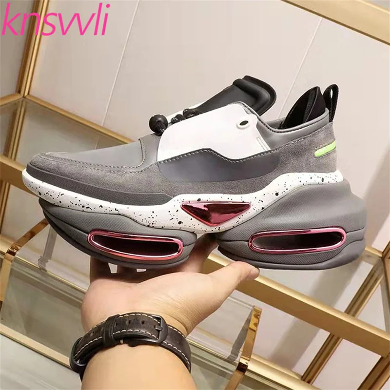 

Brand Shoes Women Round Toe Thick Sole Sports Shoes Woman Mixed Color Fashion Platform Shoes Casual Couple Sneakers Women