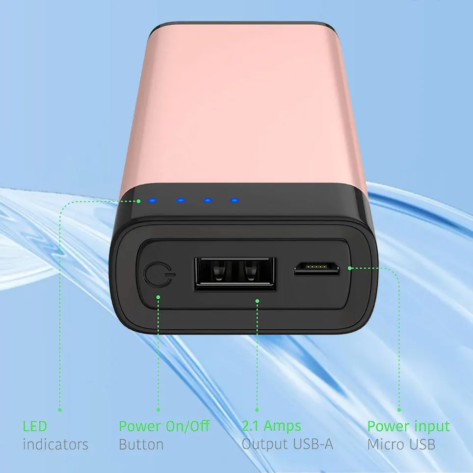 Portable charger mobile power USB battery pack 4000 mAh-suitable for Apple iPhone 13 12 11 XR XS X 8 etc... | Электроника