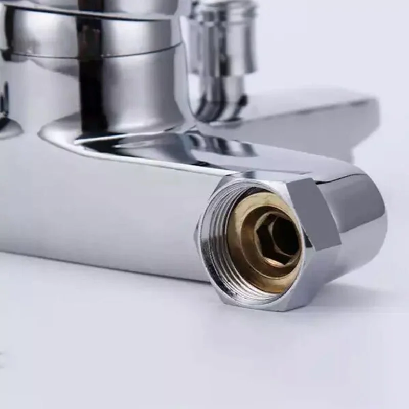 

Triple Bathtub Hot and Cold Mixing Water Faucet Sink Spray Shower Head Deck Mounted Basin Mixer Taps Home Improvement Drop Ship
