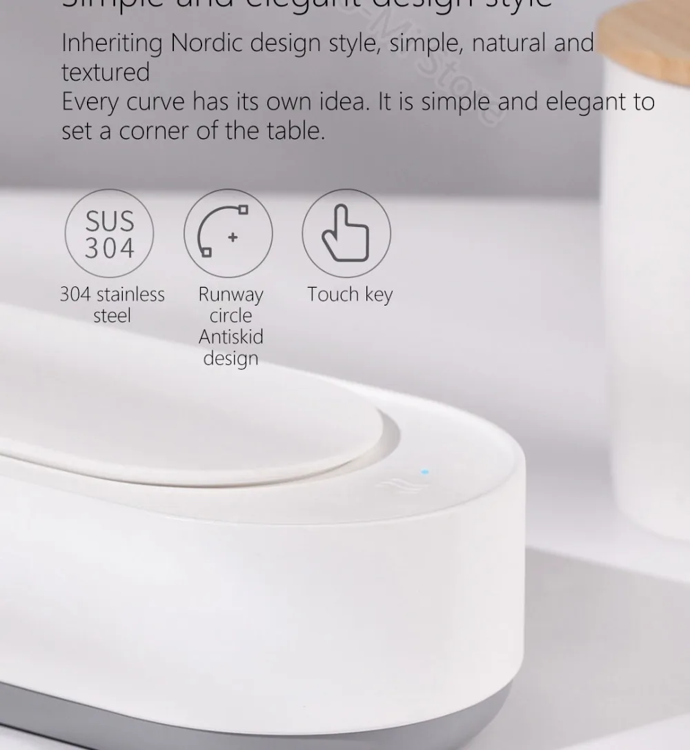Предпродажа Xiaomi Mijia Youpin EraClean ультразвуковая Чистящая машина 45000 Гц высокая частота вибрации мыть все