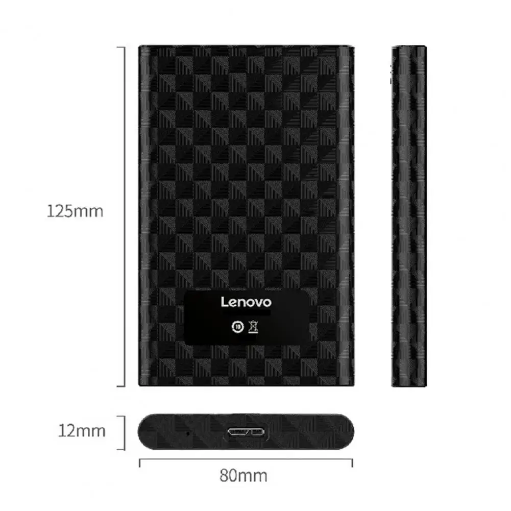 

Lenovo S-02 2.5 inch Hard Drive Case USB 3.0 to SATA HDD Case 5Gbps 6TB External Hard Drive Enclosure For 2.5" Hard Disk SSD Box