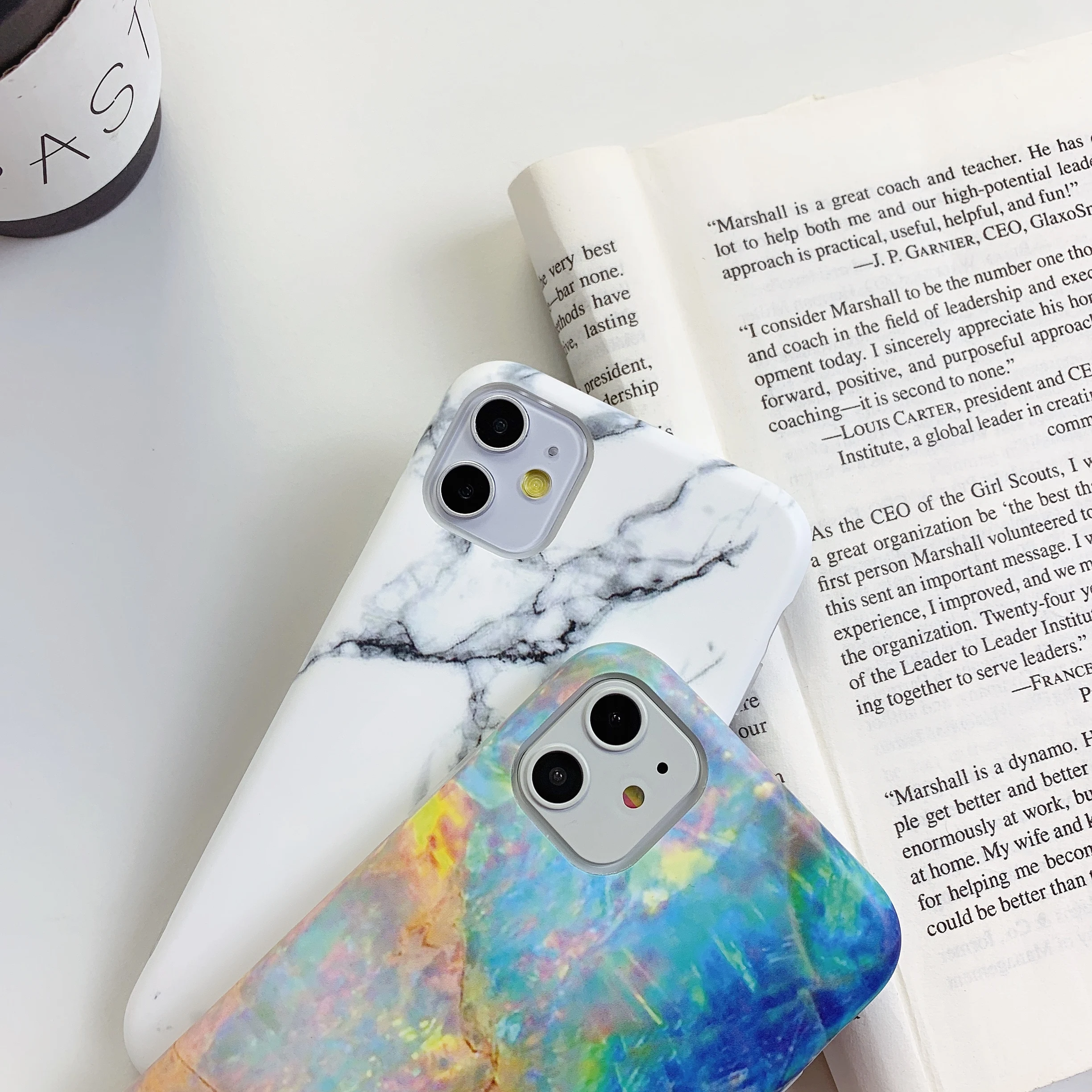 Чехол для Телефона IPhone 6 6s 7 8 Plus Роскошный Глянцевый гранитный камень мраморная