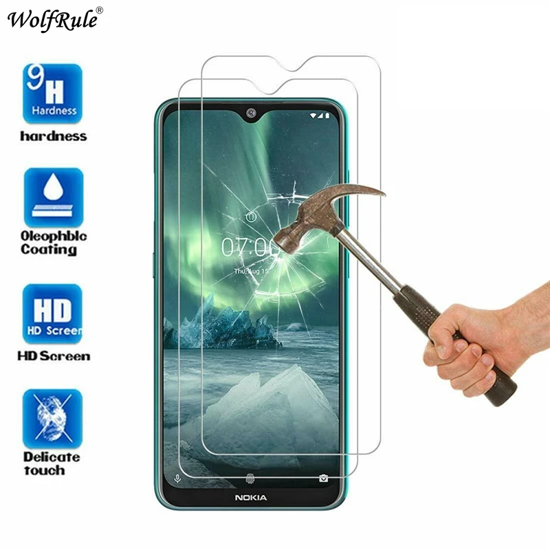 2pcs for nokia 7 2 glass hardness screen protector tempered glass for nokia 7 2 glass for nokia 6 2 2 3 7 2 5 3 protective glass free global shipping