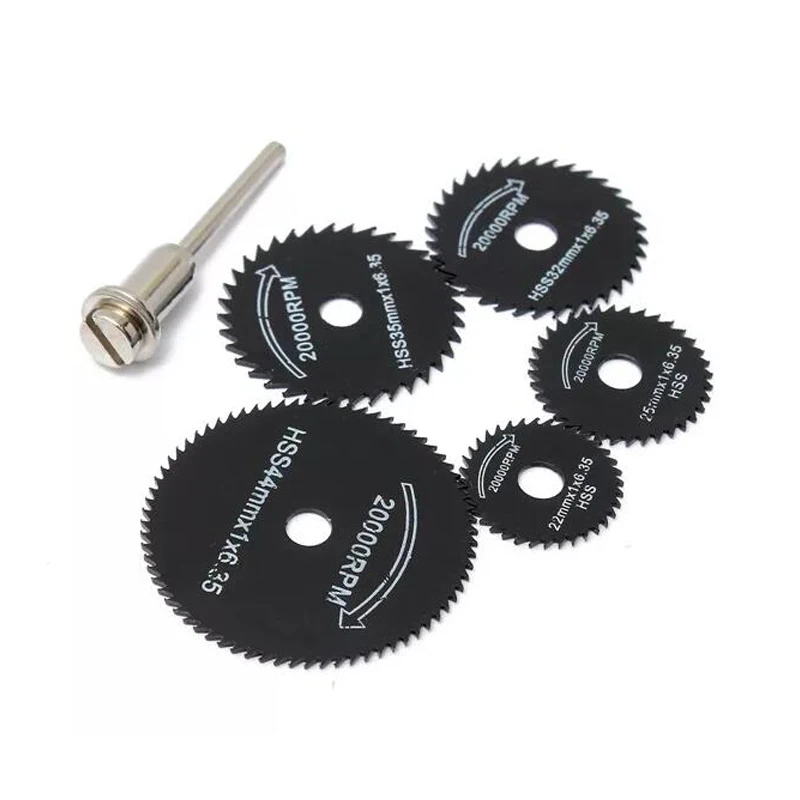 Набор лезвий для мини циркулярной пилы комплект из 6 режущих дисков