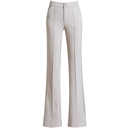 Autumn new women's pants high waist stretch thin flared pants casual straight trousers drape micro trousers women's trousers