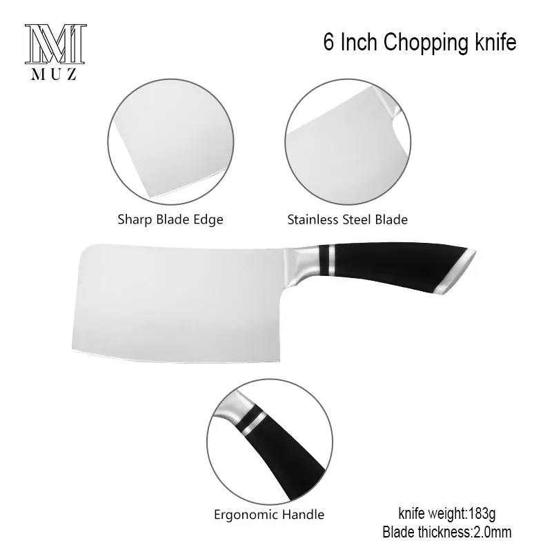 6 дюймов кухонный нож из высокоуглеродистой нержавеющей стали ножи для мясника