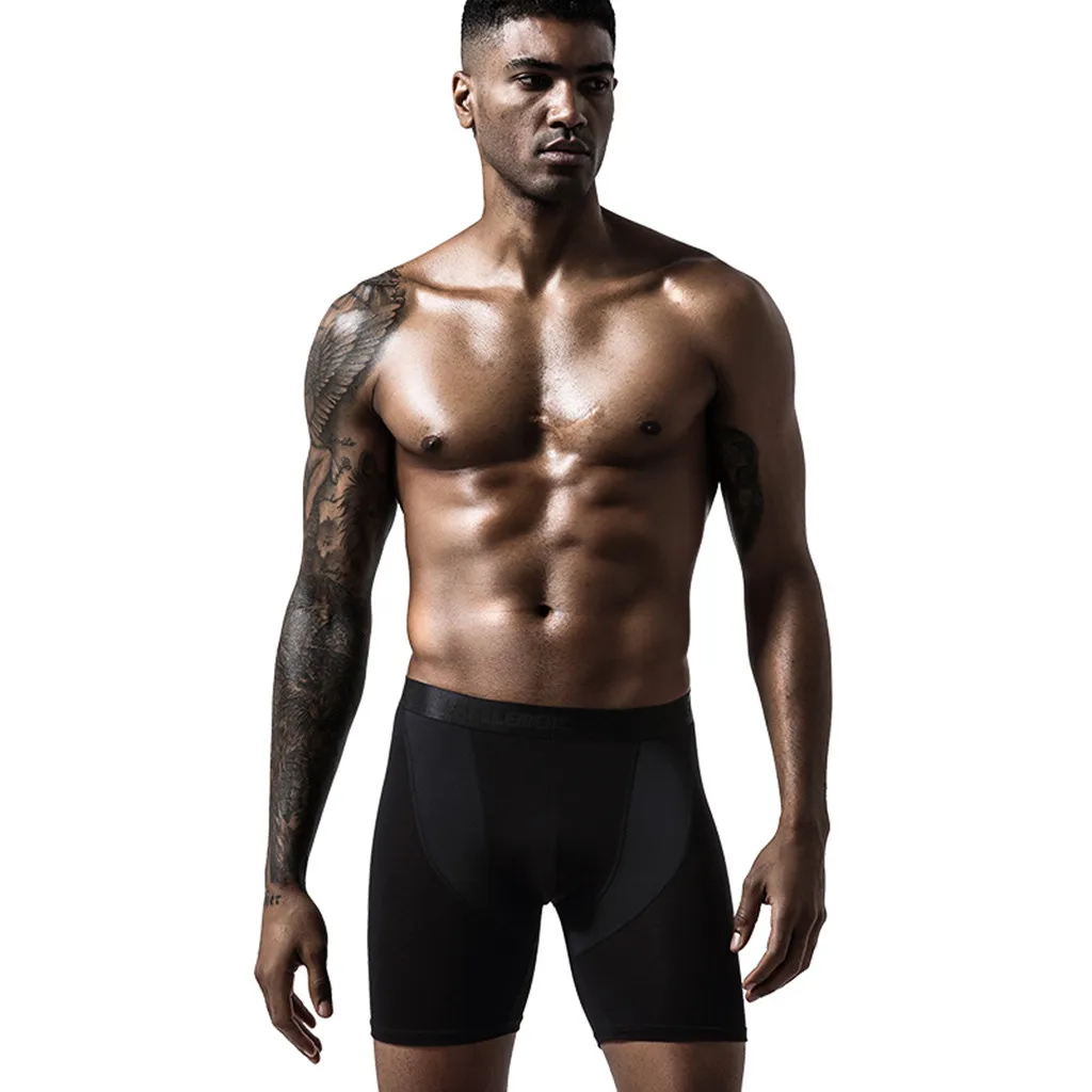 Бренд Calzoncillo Hombre мужское нижнее белье дышащие боксеры быстросохнущие спортивные