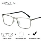 Очки ZENOTTIC рецептурные для мужчин, оптические квадратные очки с защитой от сисветильник, фотохромные прогрессивные очки