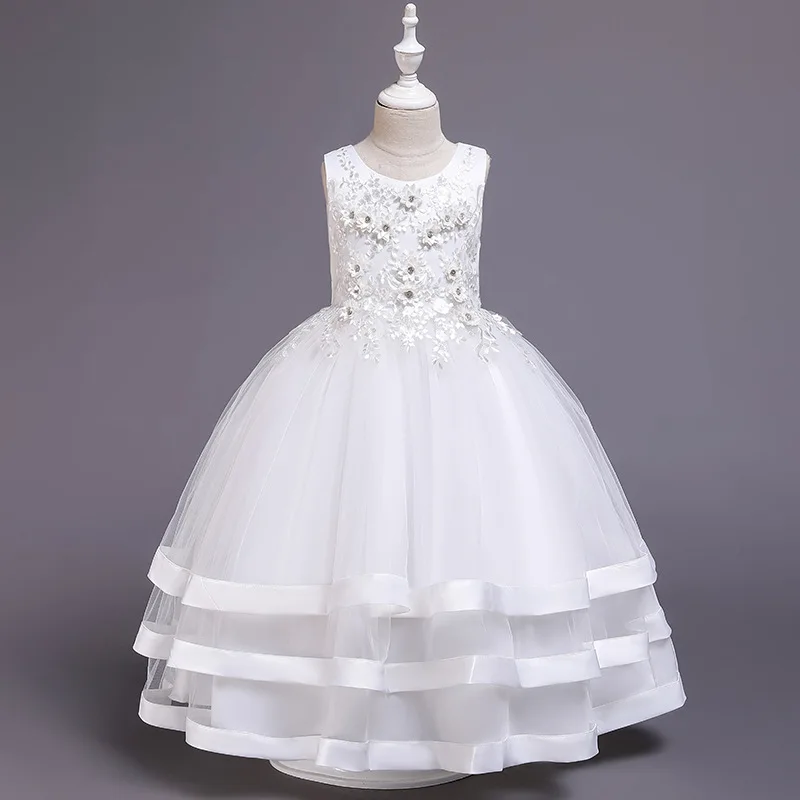 

Christmas Party Elegant Dress Evening Ball Gown Kids Princess First Communion Dress Teenager Dress New Year Girls WeddingCostume