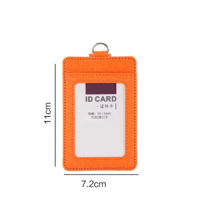

Retractable Lanyards ID Badge Holder Leather Porte Bus Pass Case Cover slip Men Women's Bank Credit Card Holder Strap Cardholder