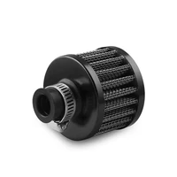 tioodre interface motorcycle air filters 12mm sliver car cone cold air intake filter turbo vent crankcase breather rs ofi003