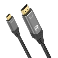 new usb c to hdmi compatible cable type c to hd cable 8k30hz 4k120hz 48gbps thunderbolt 4 compatible hdr 444 for macbook pro