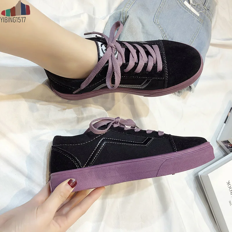 NAUSK/2019 г. Весенние женские вулканизированные туфли модные светлые холщовые на