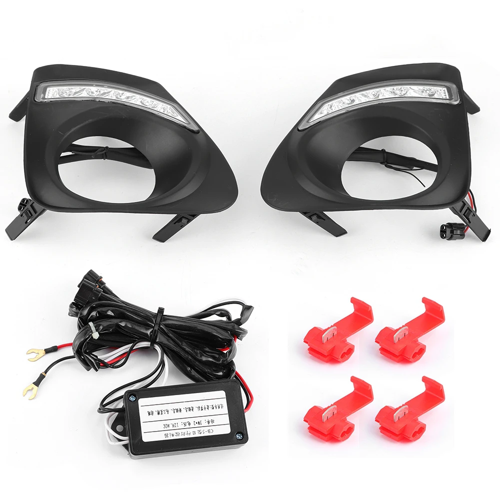 Car LED DRL Daytime Running Light High Brightness Fit for Toyota Corolla Altis 2010 2011 2012 2013 | Headlight Assembly