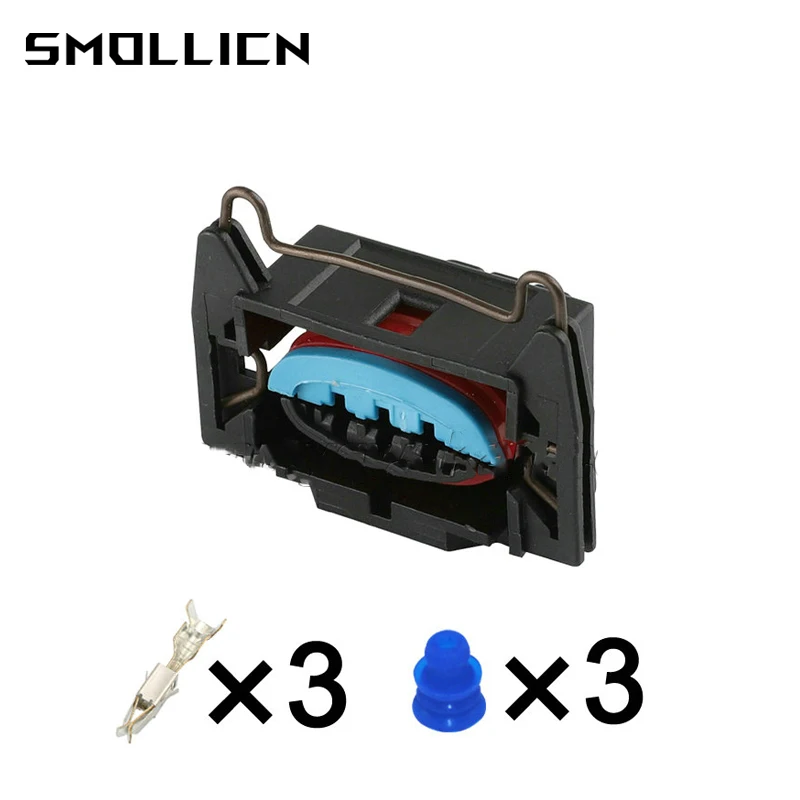 

5/20/50Set 3 Pin Way Auto Waterproof EDIS Coil Pack Connector 3.5 MM Female Socket Ignition Coil Plug For Ford Honda