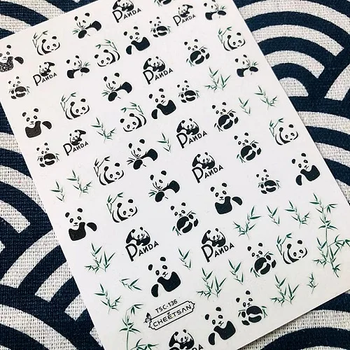 Hanyi серии Сакура цветок HANYI-275CATS стикеры 3D на ногти nail Art Наклейка шаблон diy ногтей инструмент украшения - Цвет: TSC-136