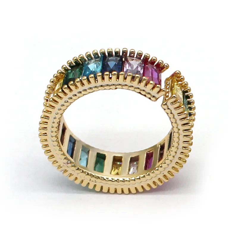 

Новинка кольцо Радуга Ретро Открытое кольцо универсальное модное регулируемое кольцо в европейском и американском стиле