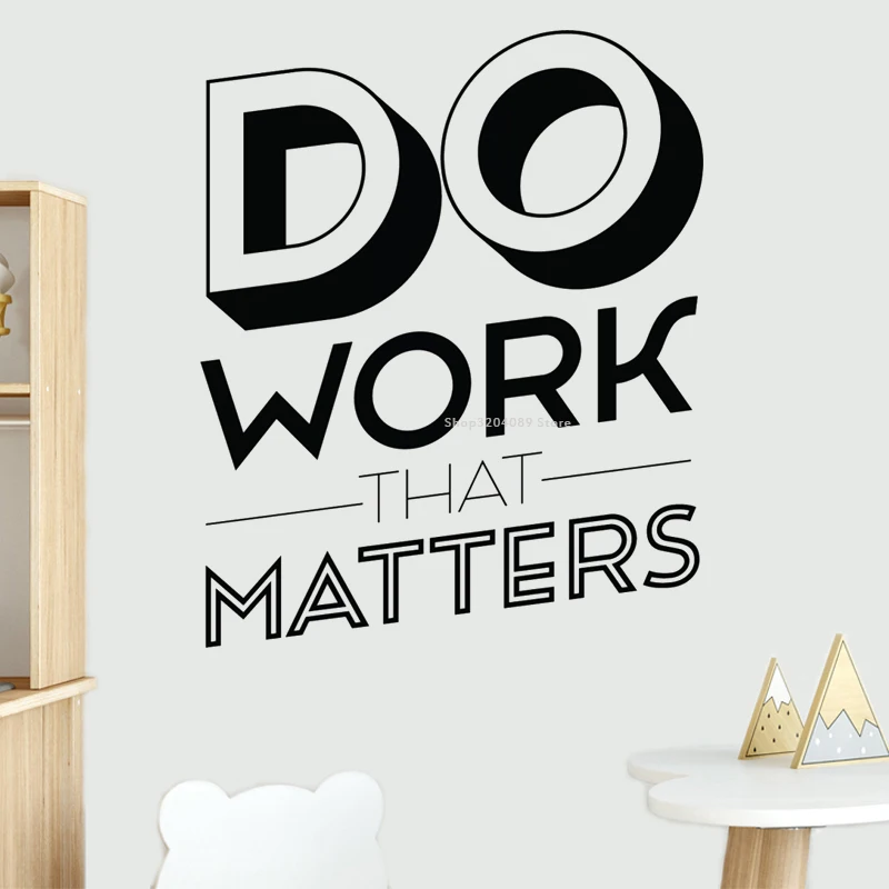 Наклейки на стену с вдохновляющими мотивами для работы и офиса декоративные