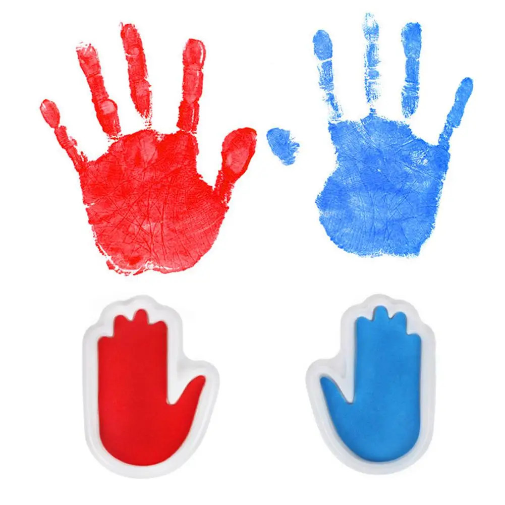 Ребенок специальный отпечаток руки новорожденный ребенка ноги масляная Подушка