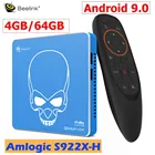 Beelink GT-KING PRO Smart Android 9,0 TV Box Amlogic S922X-H 4 Гб DDR4 64 Гб ROM Dolby Audio DTS Listen 4K HD Hi-Fi медиаплеер