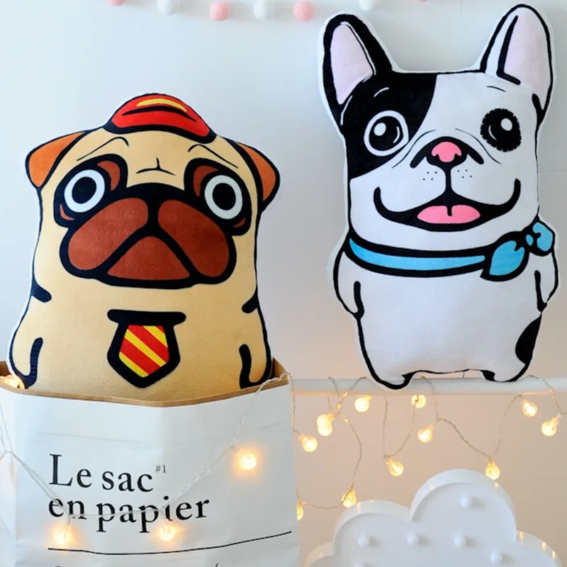 

Shar-pei Bulldog Dolls Creative Pillow Soft Cushion Plush Toy Stuffed Animal Room Car Decor Birthday Gift Baby Sleep Present