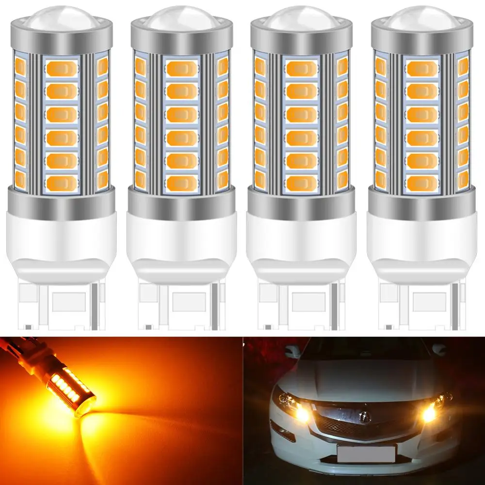 4 шт. Автомобильные светодиодные лампы KATUR T20 размеры США № 7440 WX3 x 16d|auto led|auto bulbauto led